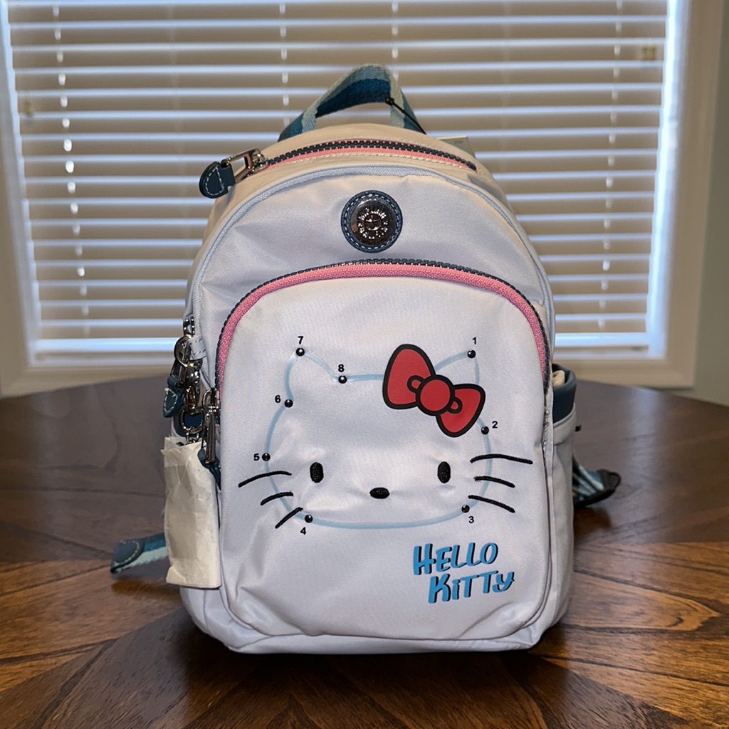 New! Kipling X Sanrio Hello Kitty Fun Print Delia Mini Backpack Limited Edition